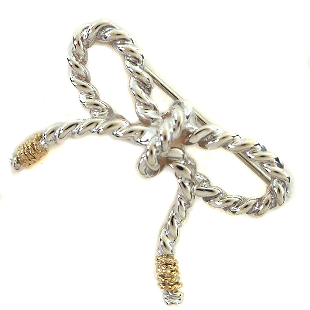 TIFFANY&Co.】ティファニー ツイストリボン シルバー925×K18イエロー