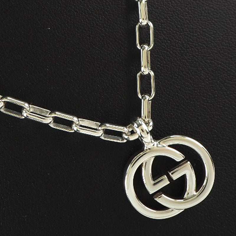 Interlocking g necklace in on sale silver