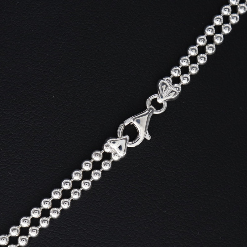 GUCCI グッチ ボールチェーン ロゴ プレート シルバー ネックレス GUCCI】グッチ プレート ボールチェーン シルバー925 シルバー