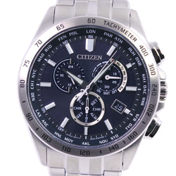 【CITIZEN】シチズン
 エコドライブ E660-S119944 CB5870-91L 腕時計
 ステンレススチール 電波時計 クロノグラフ メンズ ネイビー文字盤 腕時計
A+ランク