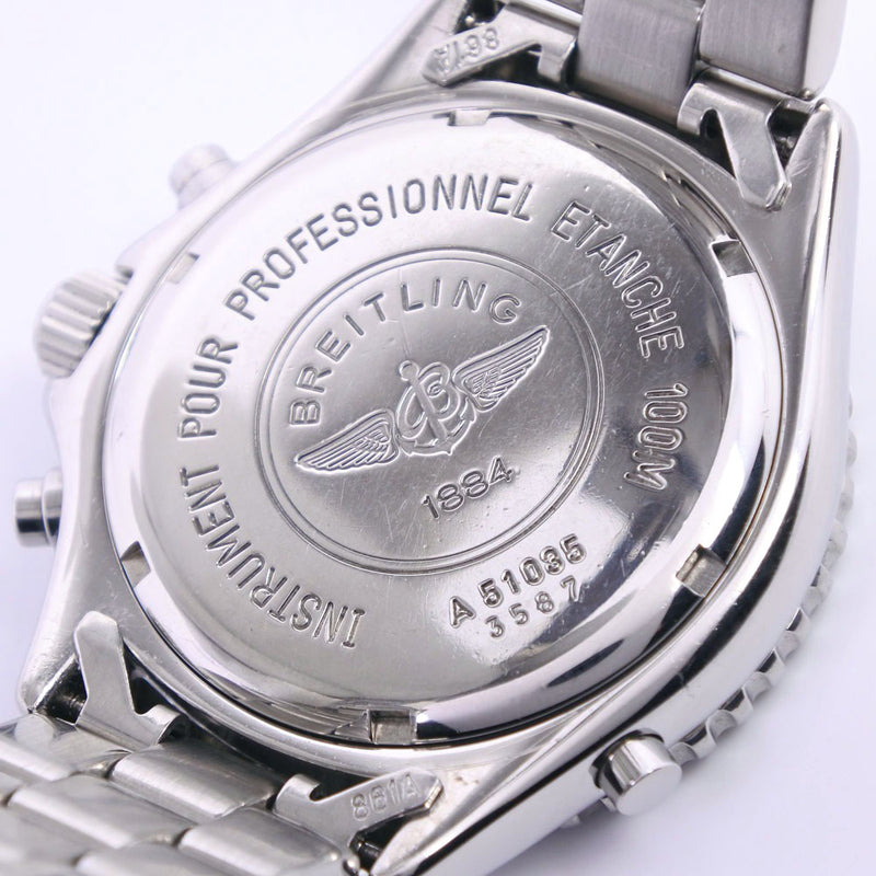 [BREITLING] Breitling Reveil * Junk A51035 Watch Stainless Steel Quartz Men's Gray Dial Watch