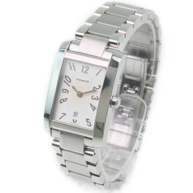 [Coach] Coach watch 0243 Stainless steel quartz white dial Ladies