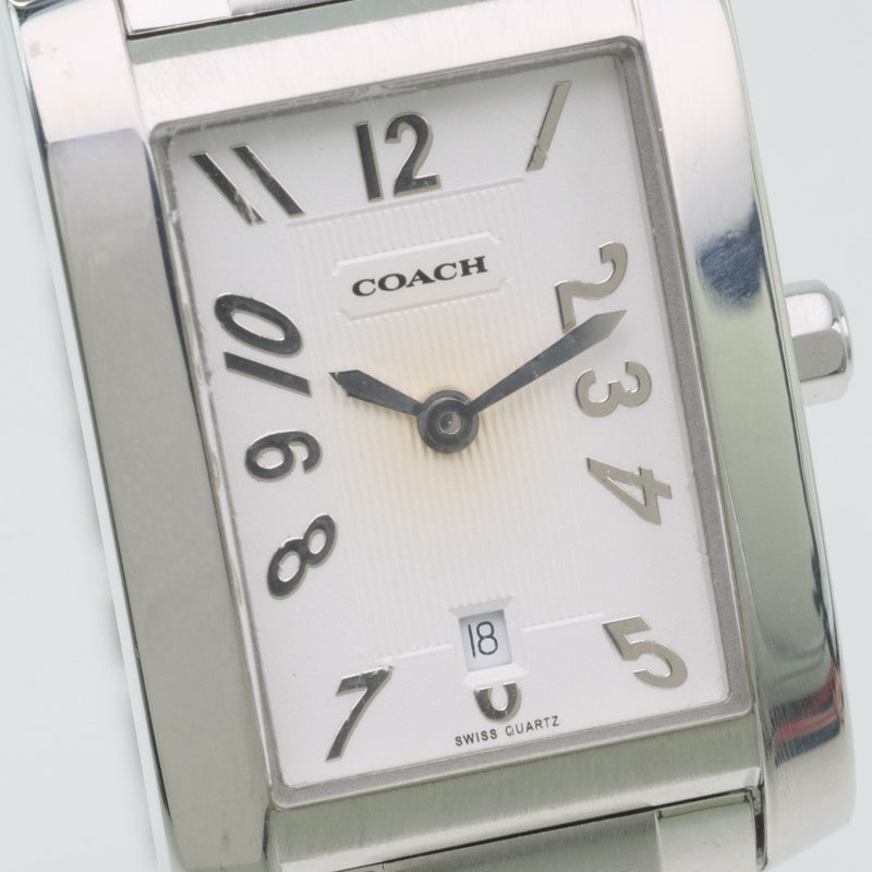 [Coach] Coach watch 0243 Stainless steel quartz white dial Ladies
