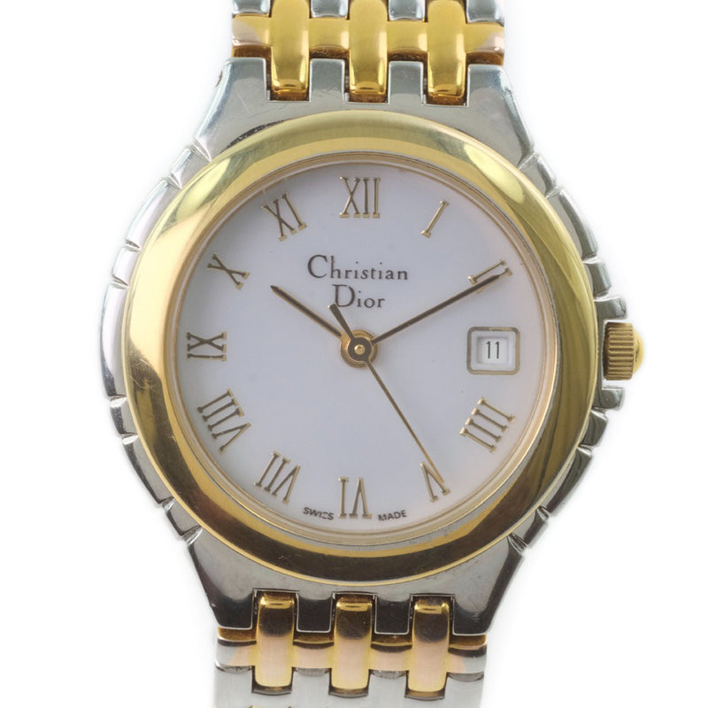 クリスチャンディオール CD ディオール Dior 腕時計 ゴールド コンビ