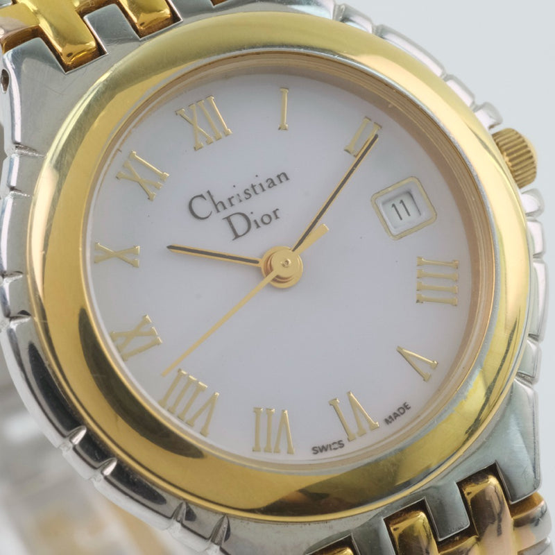 Dior】クリスチャンディオール コンビ 3022 腕時計 ステンレススチール 