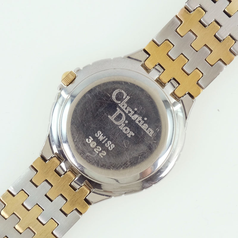 Dior】クリスチャンディオール コンビ 3022 腕時計 ステンレススチール 