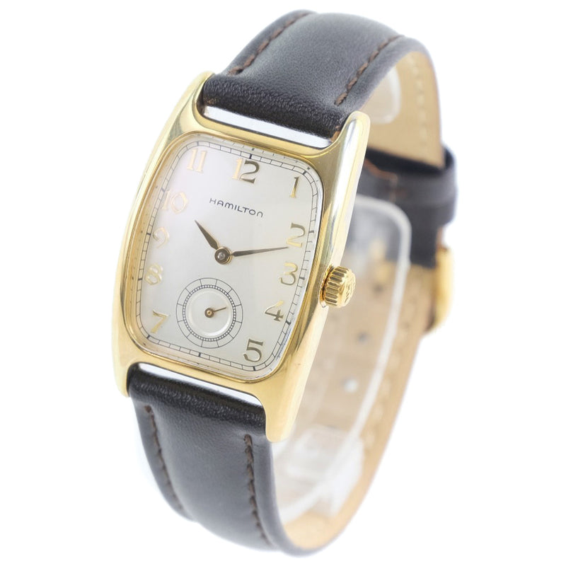 【HAMILTON】ハミルトン
 6264 腕時計
 ステンレススチール ゴールド クオーツ スモールセコンド レディース シルバー文字盤 腕時計
