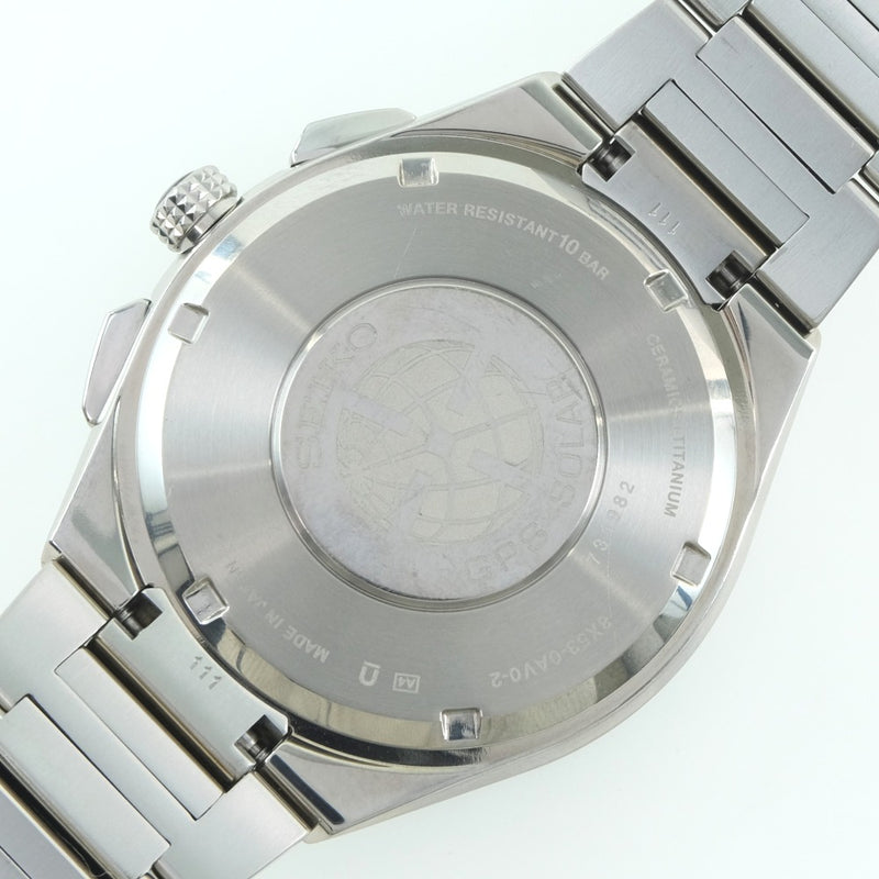 [Seiko] Seiko Astron 8x53-0AV0-2 SBXB123 Watch Ceramic × Titanium Solar Radio Clock Multi-Hole Analog L display Men's Gray Dial Watch A-Rank