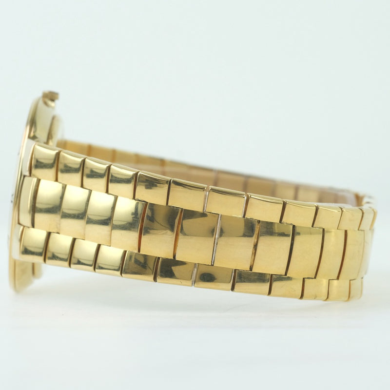 [Gucci] Gucci 3300m Reloj de dial negro de cuarzo de oro de oro chapado en oro