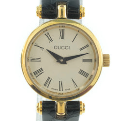 [GUCCI] Gucci Sherry Watch Stainless Steel x Leather Gold Quartz Ladies Ivory Dial Watch
