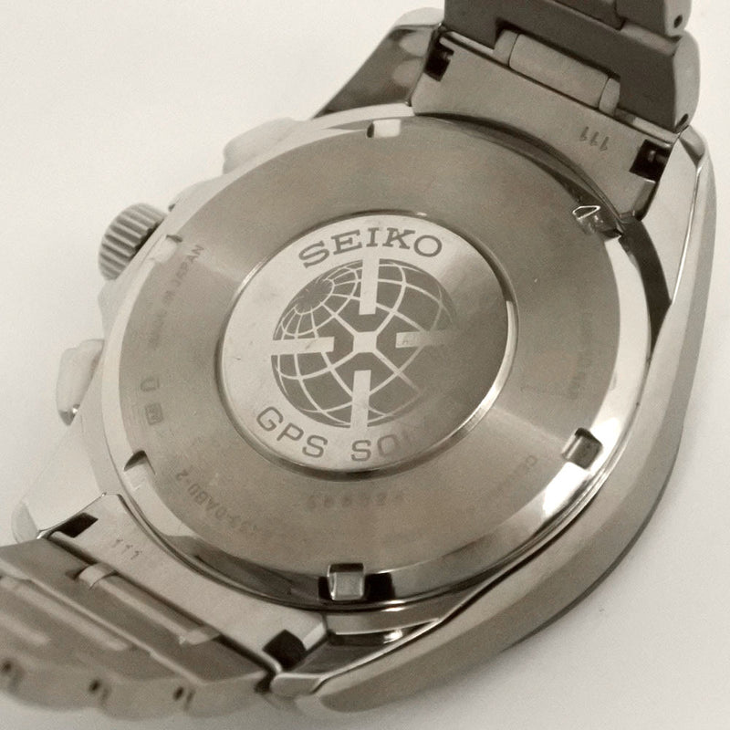 【SEIKO】セイコー
 アストロン 8X53-0AB0 SBXB045 腕時計
 チタン×セラミック ソーラー電波時計 クロノグラフ メンズ グレー文字盤 腕時計
A-ランク