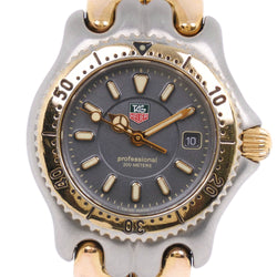 【TAG HEUER】タグホイヤー
 プロフェッショナル セル WG-1320-0 腕時計
 ステンレススチール ゴールド クオーツ アナログ表示 レディース 黒文字盤 腕時計
