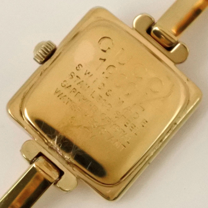 【GUCCI】グッチ
 1900L 腕時計
 ステンレススチール ゴールド クオーツ アナログ表示 レディース 白文字盤 腕時計