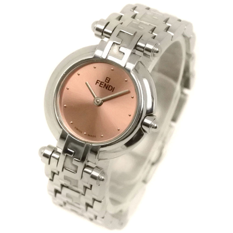 [FENDI] Fendi Oloroji 750L Watch Stainless Steel Quartz Analog Display Ladies Pink Dial Watch