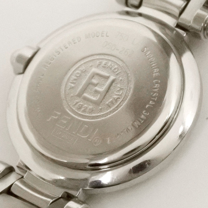 [Fendi] Fendi Oloroji 750L手表不锈钢石英模拟显示女士粉红色表盘手表