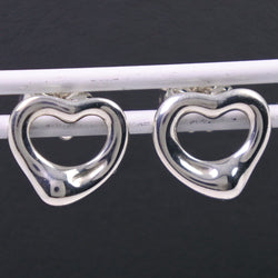 [TIFFANY & CO.] Tiffany Open Heart El Saperetti Piercing Silver 925 Ladies Earrings