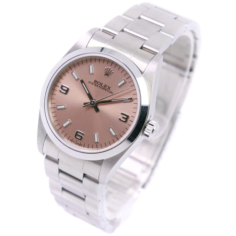 [Rolex] Rolex Oyster Propinas A 77080 Reloj Automático de acero inoxidable Damas Pink Dial A Rank