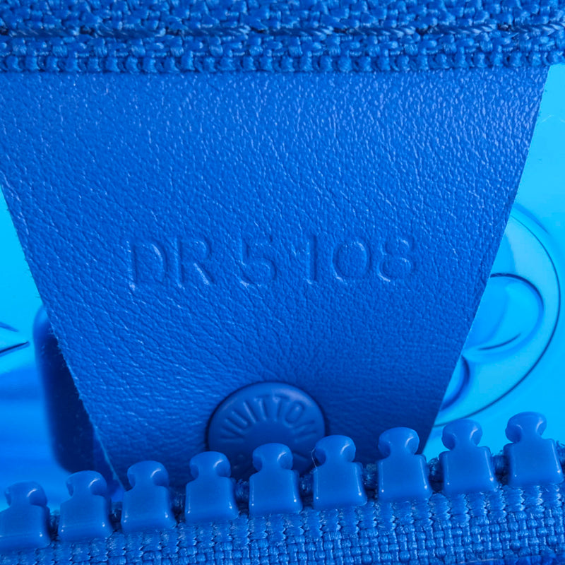 [LOUIS VUITTON] Louis Vuitton Kepol Bandriere 50 M53272 Boston Bag Binnil Skeleton Blue DR5108 Engraved Ladies Boston Bag A+Rank