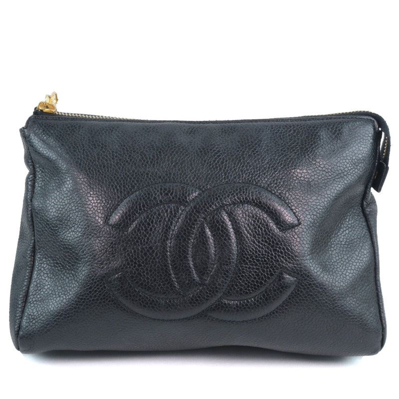 CHANEL] Chanel Makeup pouch A07011X01501 Pouch Mat Cabian Skin Black Ladies  Pouch – KYOTO NISHIKINO