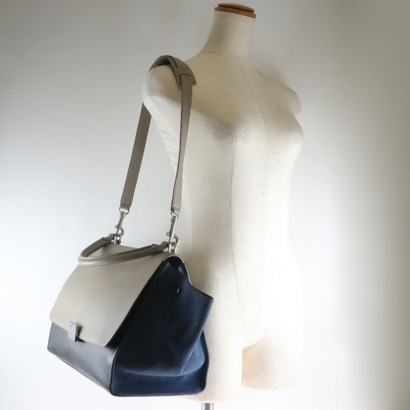 [Celine] Celine Traps 2WAY Shoulder Handbag Curf Ladies Handbag A-Rank