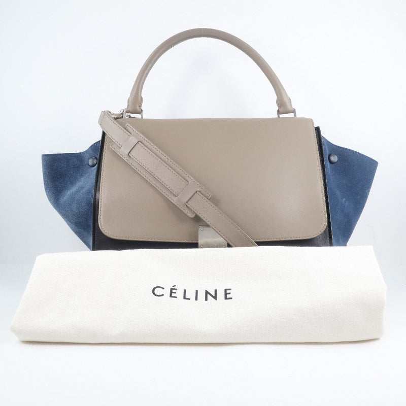 [Celine] Celine Traps 2way肩部手袋弯曲女士手袋A级