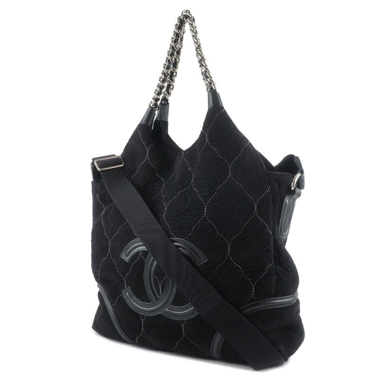 CHANEL] Chanel 2way shoulder A40394 Handbag Mouton Black Ladies