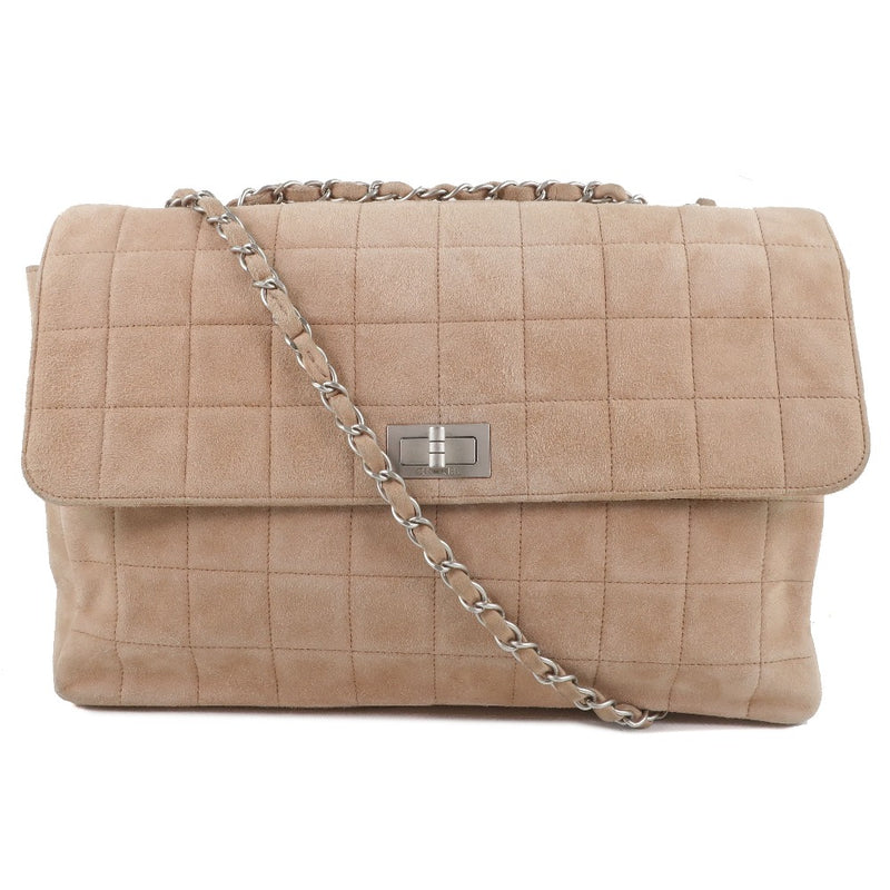 [CHANEL] Chanel Chain Shoulder Swedy Beige Ladies Shoulder Bag