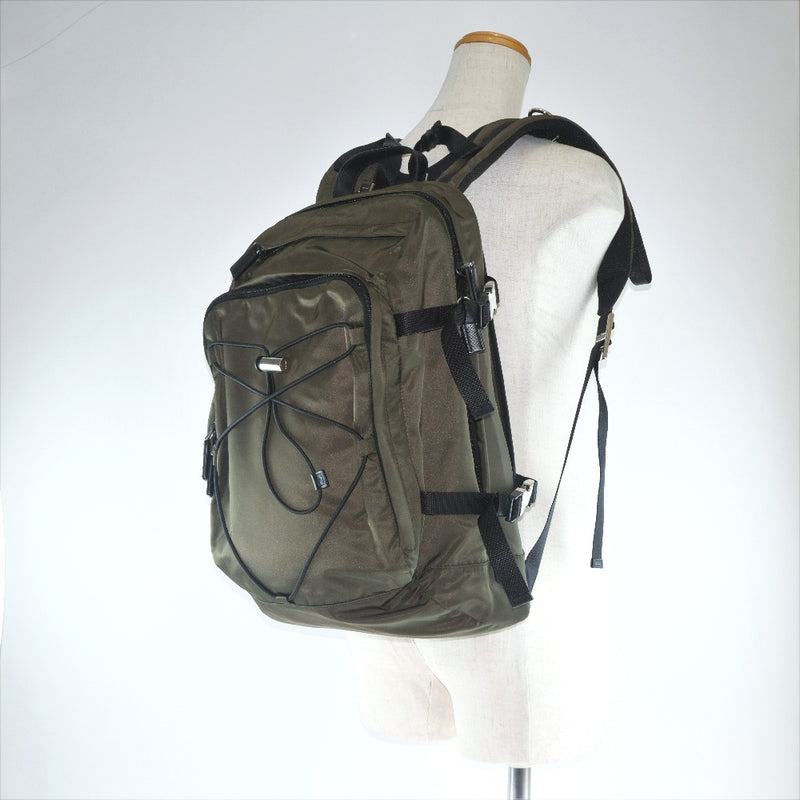 [PRADA] Prada Backpack 2VZ055 Backpack Daypack Nylon Khaki Unisex Backpack Daypack A-Rank