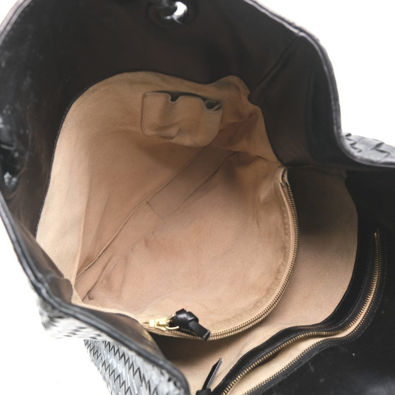 [BOTTEGAVENETA] Bottega Veneta Intrecchart Tote Bag Calf Black Unisex Tote Bag