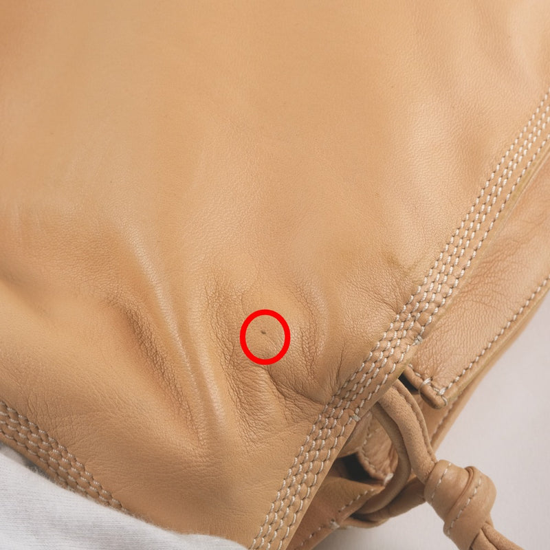 [Loewe] Loebe 숄더 가방 램 피부 베이지 색 숙녀 어깨 가방