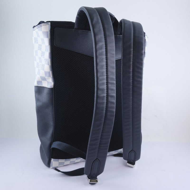 LOUIS VUITTON Damier Coastline Azur Matchpoint Backpack Black | FASHIONPHILE