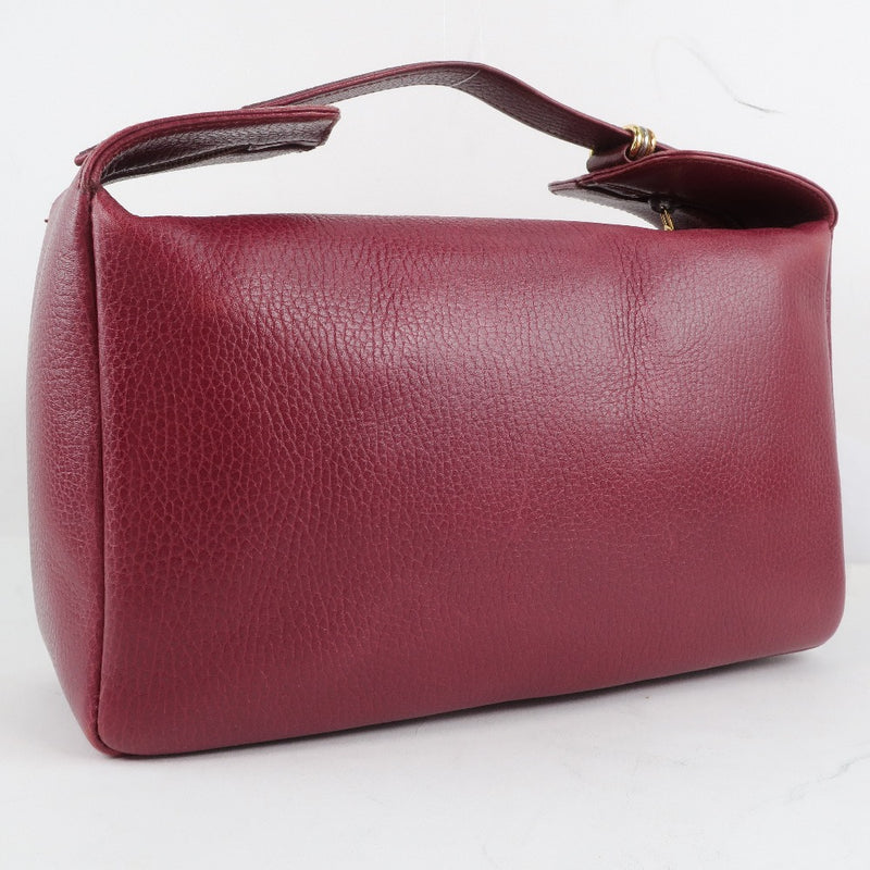 [Cartier] Cartier Handbag Bartf Red Ladies Handbag A-Rank
