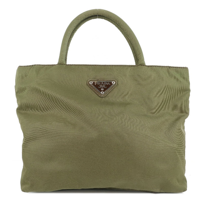 [PRADA] Prada Handbag Nylon Green Ladies Handbag A-Rank