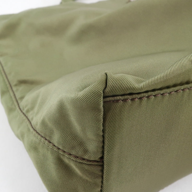[Prada] Prada Handbag Nylon Green Ladies Handbag A-Rank