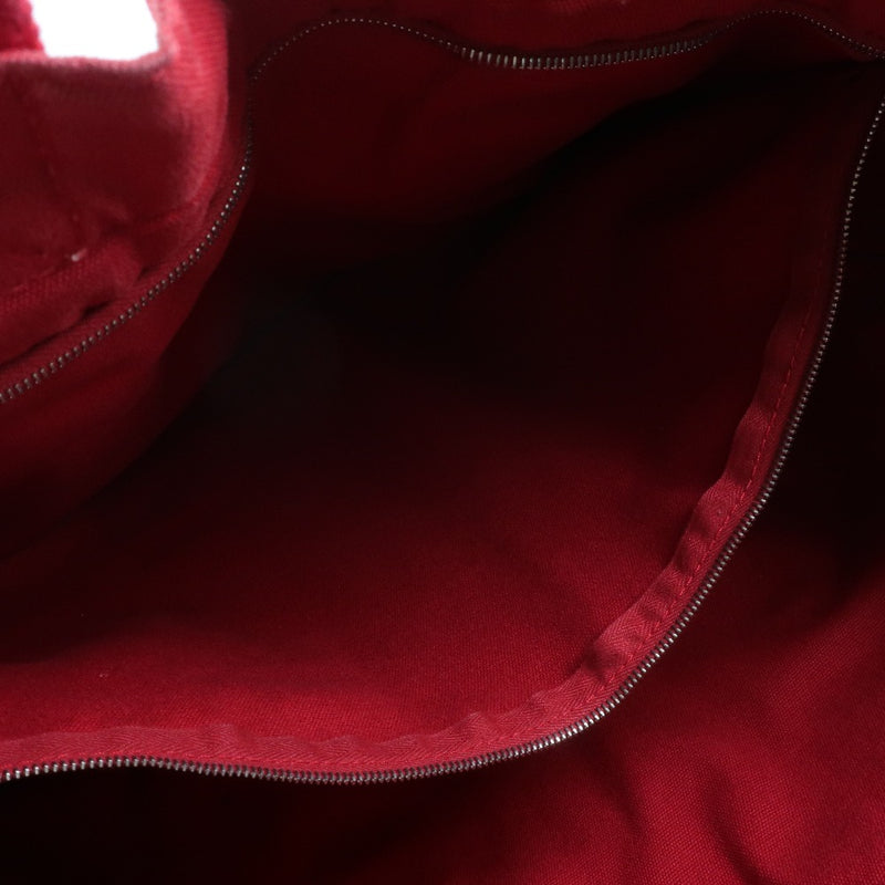[爱马仕]爱马仕多维尔MM帆布手袋棉帆布红色女士手提包