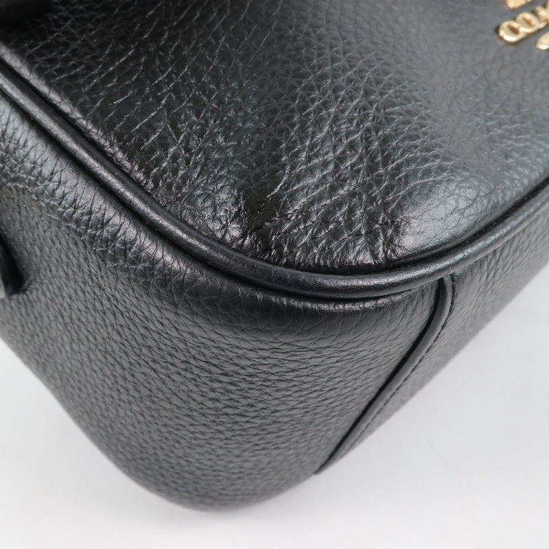[Coach] Coach F39856 Shoulder bag leather Black Ladies shoulder Bag A-Rank