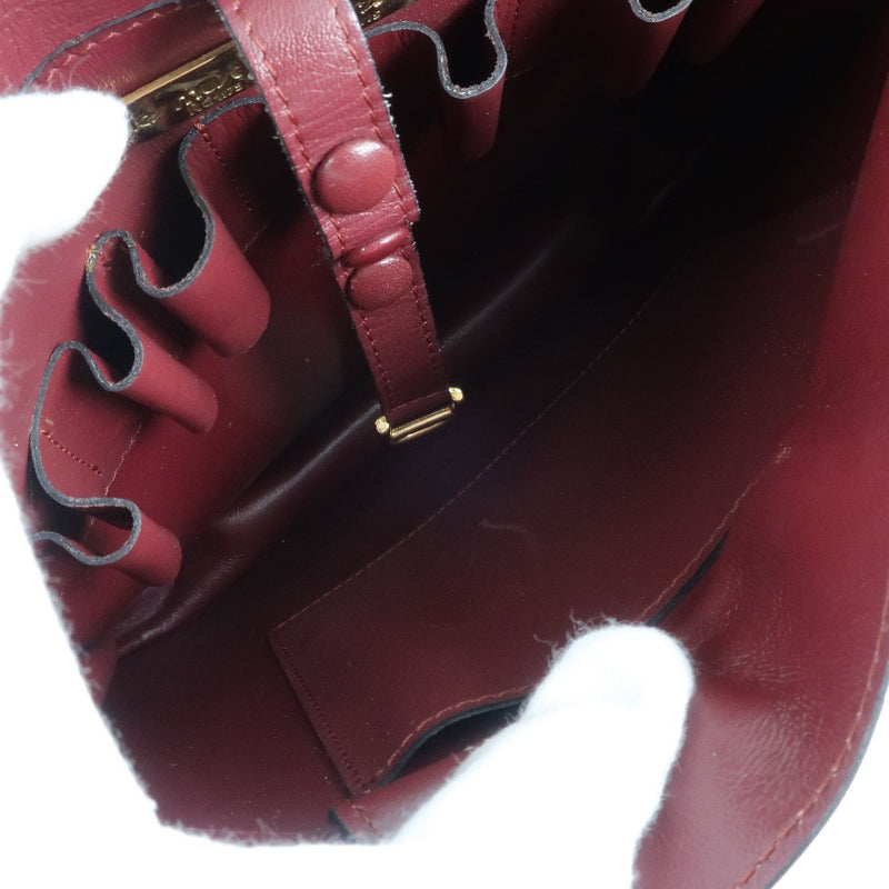 [Cartier] Cartier Shoulder Bag Calf Red Ladies Shoulder Bag
