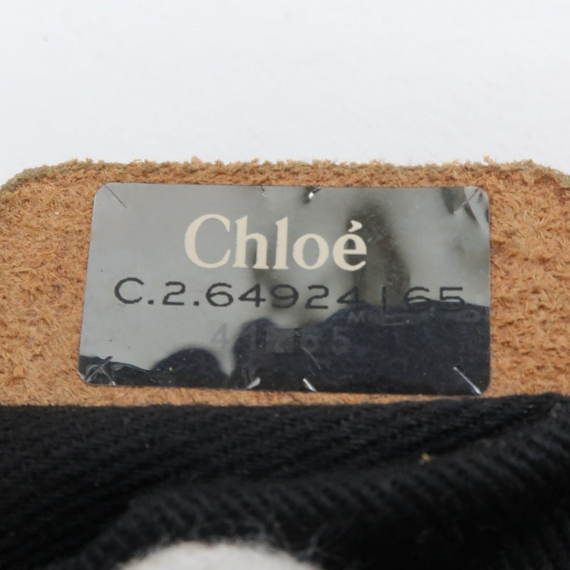 [Chloe] Chloe Handbag de cuero de cuero negro Bolso de damas