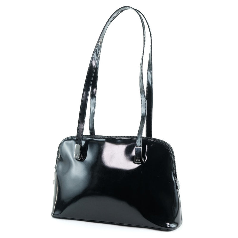 [GUCCI] Gucci 001.3261 Shoulder bag enamel black ladies shoulder bag