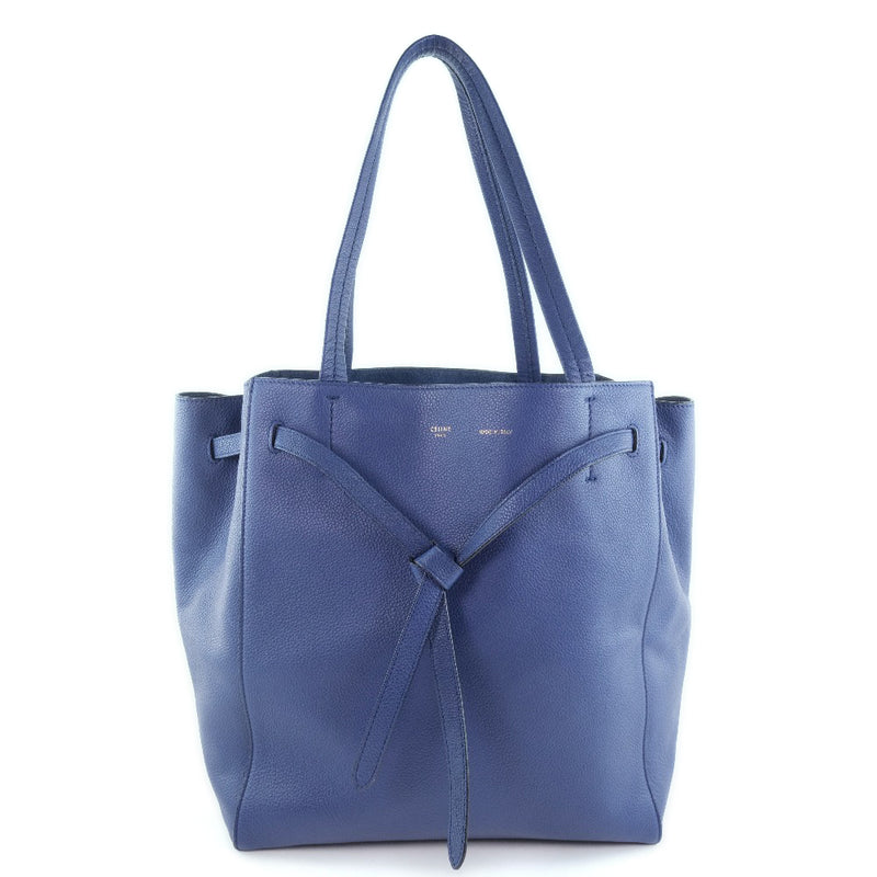[Celine] Celine Caba Phantom Small Tote Bag Becerro Blue Ladies Bag A-Rank