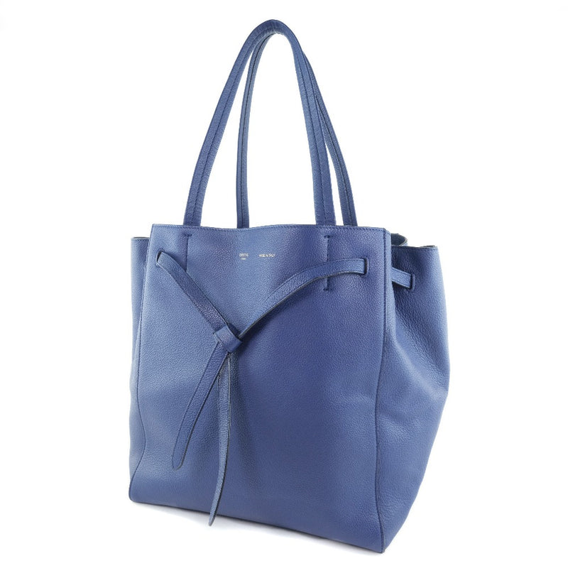 [Celine] Celine Caba Phantom Small Tote Bag Becerro Blue Ladies Bag A-Rank