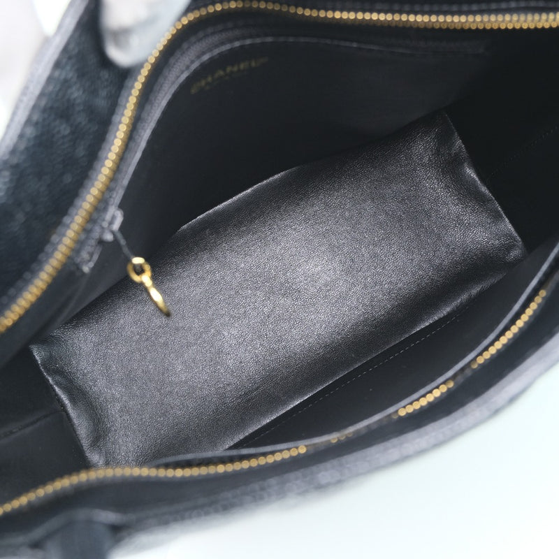 [Chanel] Chanel Reimpresión Tota Tote Bag Mat Caviar Piel Black Ladies Bag A Rank