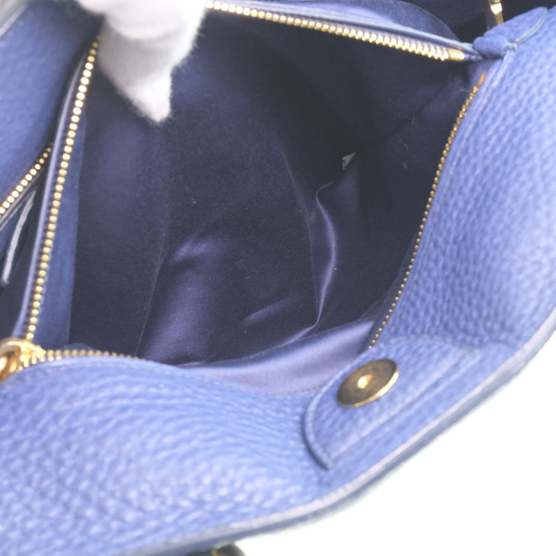 [miumiu] miu miu 2way袋手提袋皮包皮革蓝色女士手提袋等级