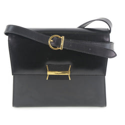 [Salvatore Ferragamo] Salvatore Ferragamo Vera Shoulder Bag Calf Black Ladies Shoulder Bag