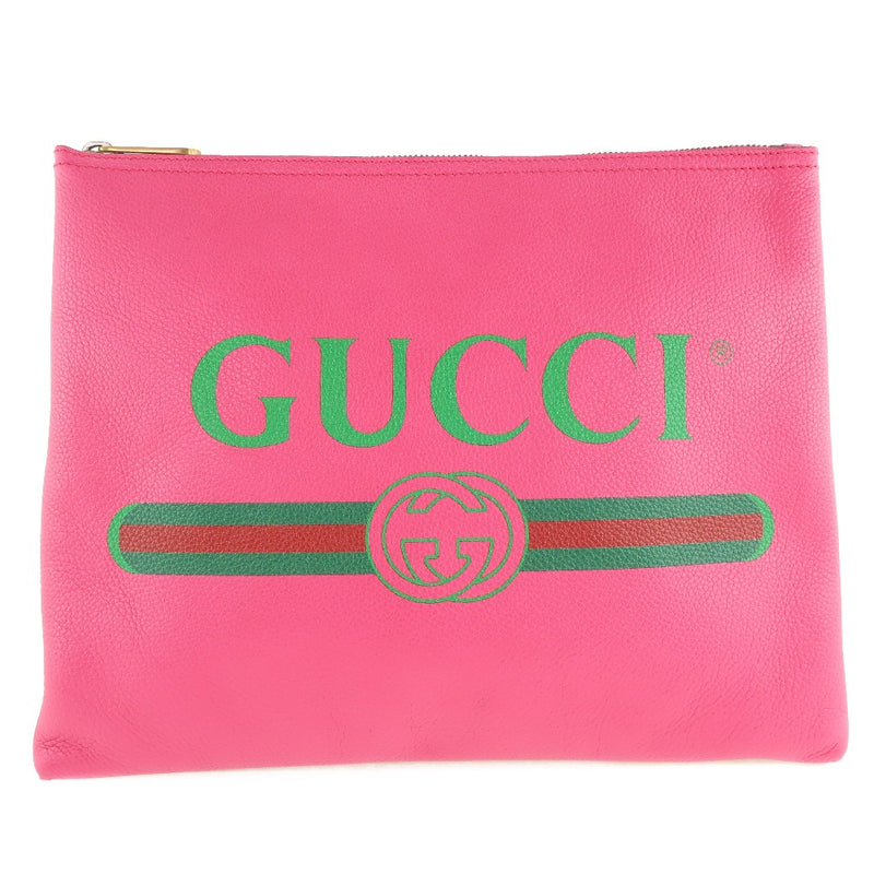 [Gucci] Gucci Segunda bolsa Portafolio mediano 500981 Bolsa de embrague de cuero Rosa unisex Bag S Rank