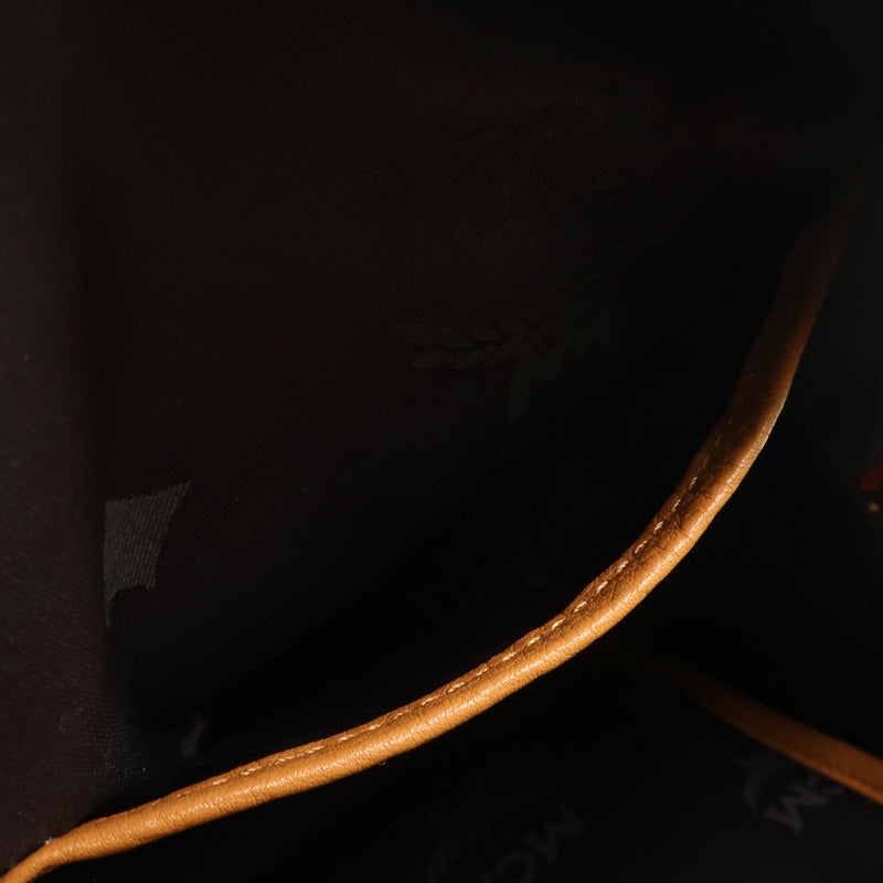[MCM] MC M Backpack螺柱MMK 5SVE19背包搭配的黑色皮革茶中茶中的背包背包deeppack a+等级