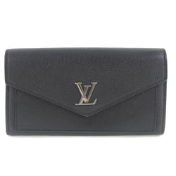 Louis Vuitton Pochette Rock Me Chain Leather Silver Clutch Bag Long Wallet