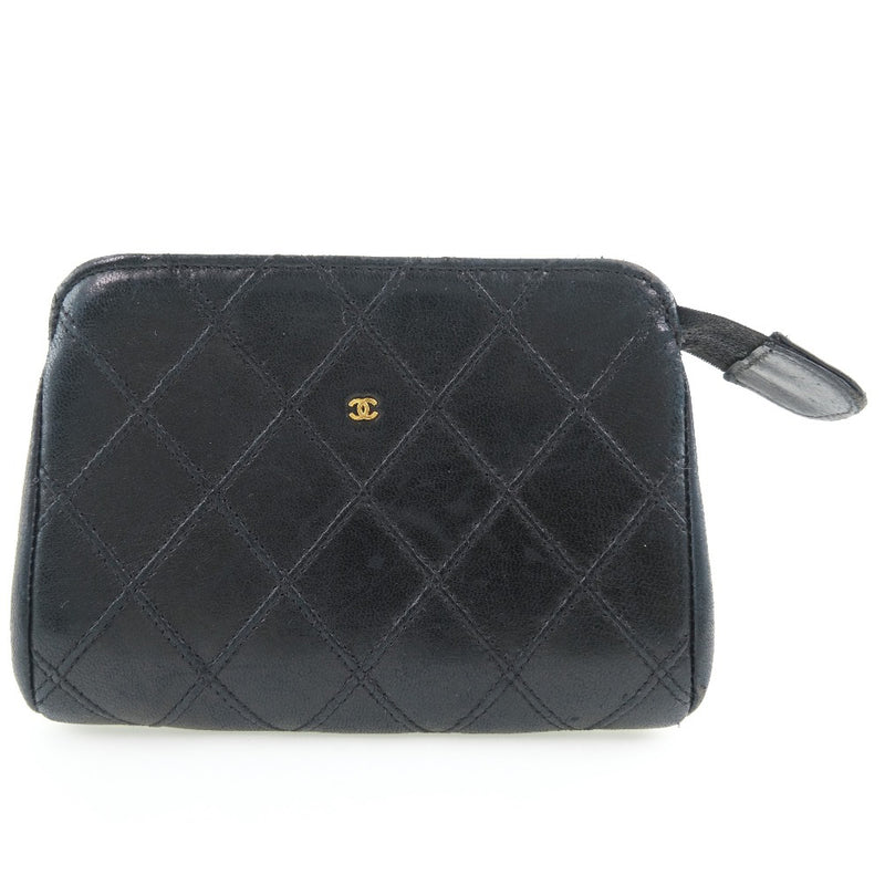 [CHANEL] Chanel Vico Role Pouch Lambskin Black Ladies Pouch