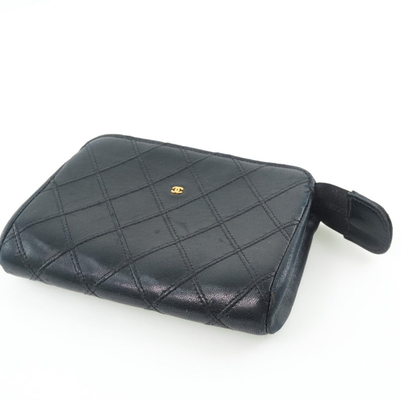 [CHANEL] Chanel Vico Role Pouch Lambskin Black Ladies Pouch