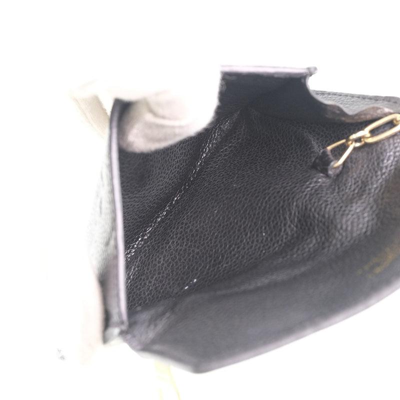 [LOUIS VUITTON] Louis Vuitton Pochette Cle M60633 Coin case Monogram Anplant Noir Black TN5105 engraved unisex coin case